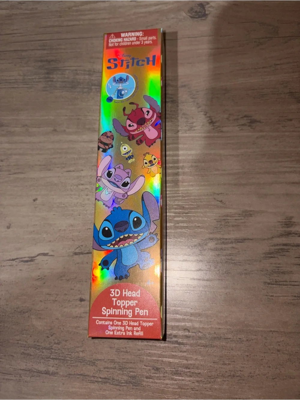 🆕💜 Disney Lilo & Stitch 3D Head Topper Spinning Pen Blind Box NIB Monogram